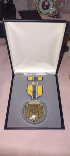 US Military Air Force Commendation medal In Presentation Box