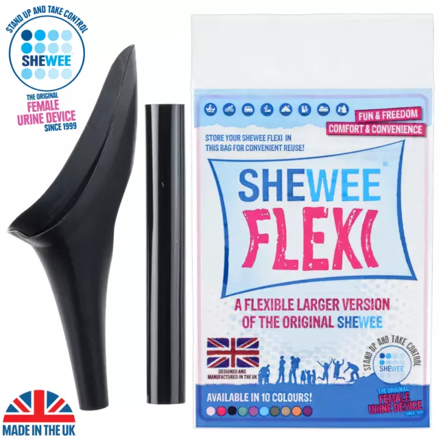 SHEWEE Flexi UK Larger She Can Wee Pee Funnel for Travel Camping Festivals 2