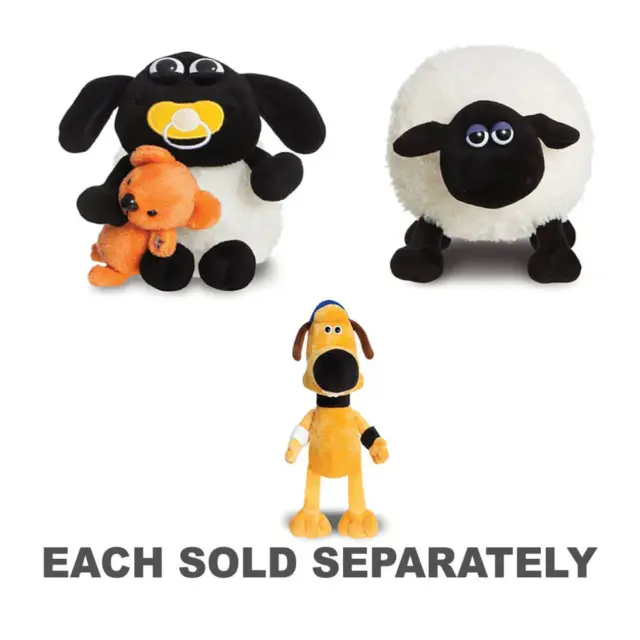 Shaun The Sheep Cuddly Plush Toy Black And White 17 Inches For Ages 1 And Up