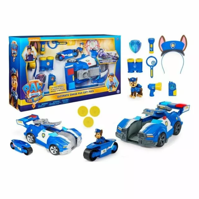 Paw Patrol The Movie Ultimate Chase Fan Gift Pack Vehicle Role Play 12 pcs Set 2