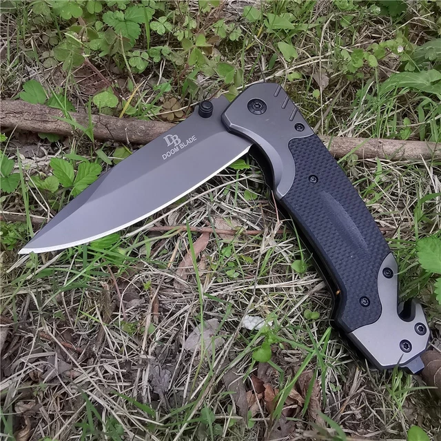 Tactical Combat Spring Assisted Open Pocket Rescue Knife EDC Camping Hunting