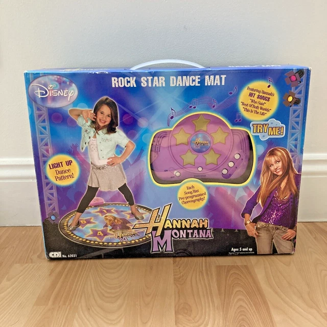 HANNAH MONTANA ROCK Star Dance Mat DISNEY TESTED w/ original box