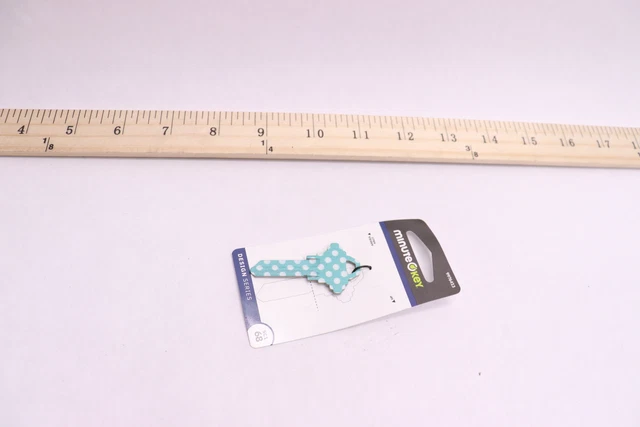 Minute Key Design Series Key Blank Teal Dot 9976413
