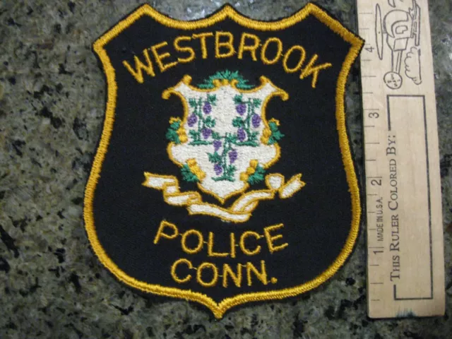 old Westbrook Connecticut Police patch vintage CT