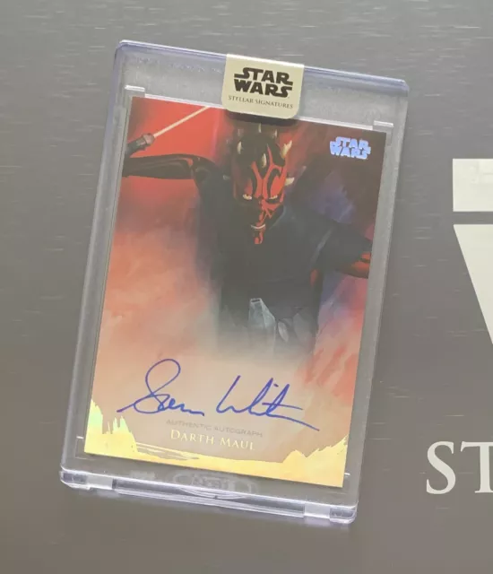 Star Wars Stellar 2018 Sam Witwer As Darth Maul Autograph Card #26/40