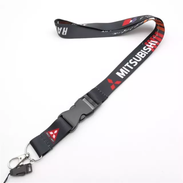 MITSUBISHI RALLIART Lanyard Keyring ID Card Holder Phone Strap Car UK Seller