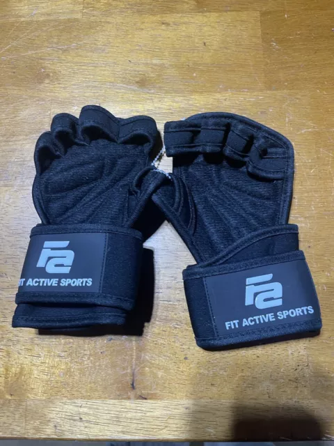 Fit Active Sports Weight Lifting Gloves For Workout Gym Cross Training Pull Ups