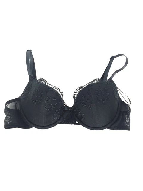 Damen BH 75D, Schwarz, neu mit Etikett 24458