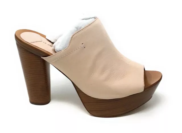 Derek Lam 10 Crosby Womens Katy Platform Mule Open Toe Nude Nubuck Size 7 M