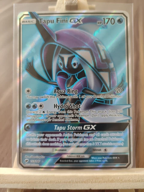 Tapu Fini GX 133/147 Burning Shadows Full Art Ultra Rare Holo Pokemon Card * New