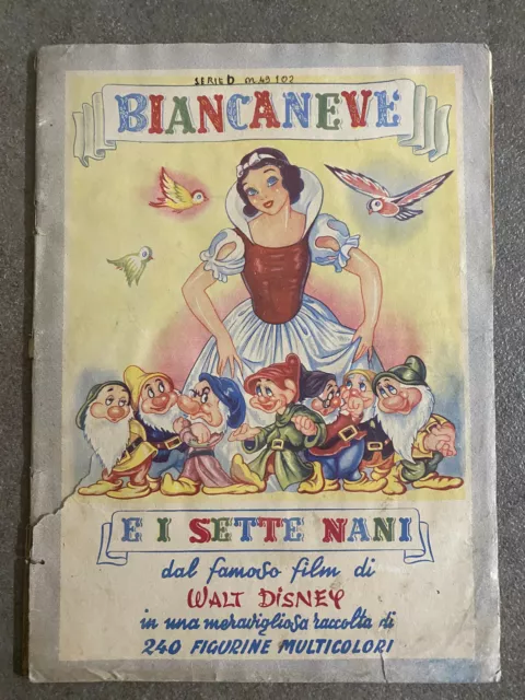 Album Di Figurine Biancaneve E I Sette Nani Ed. Lampo 1951 Vuoto Discreto