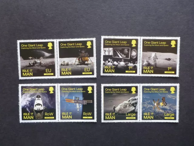 Isle Of Man 2020 Space Exploration Set 8 Mint Stamps