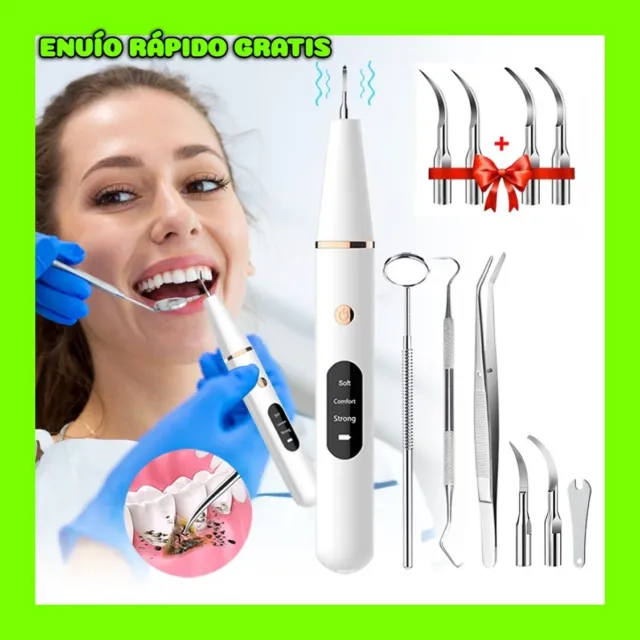 Eliminador Ultrasónico De Sarro Dental Raspador De Eliminación De Manchas Placa