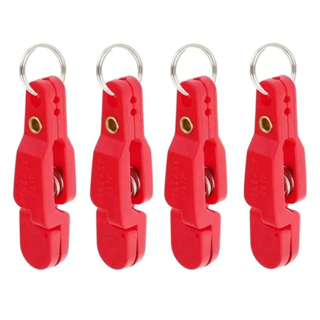 RED FISHING RELEASE clip line plastic and stainless steel (10 pieces)  downrigger $22.50 - PicClick