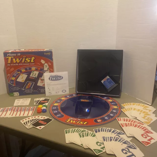 Phase 10 Twist Wickedly Wild Rummy Game Cards Board Phases Missing