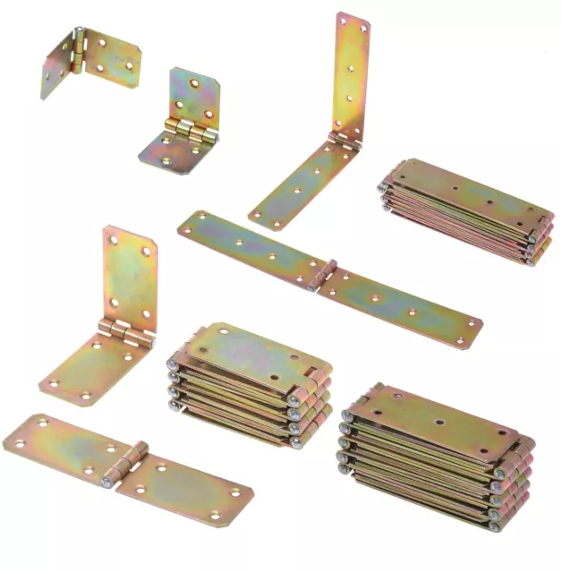 Set 10 Pièces Kistenband 40mm Charnières de Boîte Bande Table Charnière Roulés