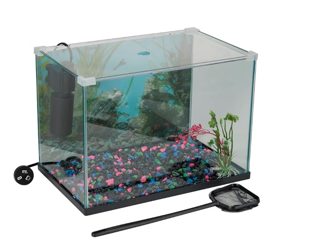 20 Litre Fish Aquarium Tank Starter Kit Pack with Accessories and Free Shipping. 3