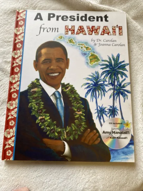 SIGNED A President from Hawaii Book Dr Joanna Carolan CD Barack Obama HC Maui