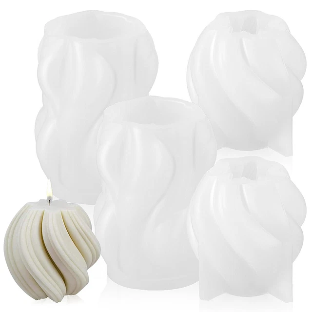 4 Pcs Kerzenformen Duftkerzenform DIY-Kits Massenhandwerk Schmücken
