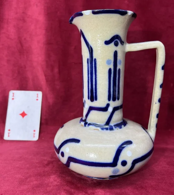 Decanter Jug Broc Pichet Carafe Malicorne Sarthe Marc Roger Francois Art Deco