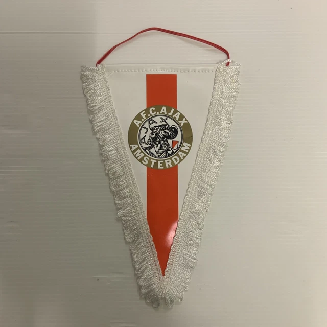 Fanion / Pennant AJAX Amsterdam - Format 9x11 Cm, Club Hollandais, Collection Ou Support