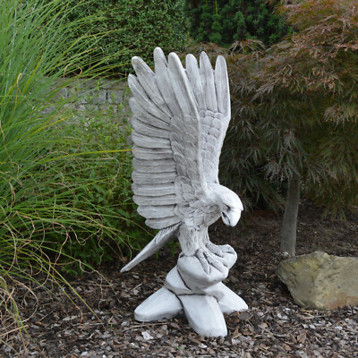 Aigle Massif Pierre Aigle Oiseau Décoration de Jardin fonte Résistant au Gel D'Espace 
