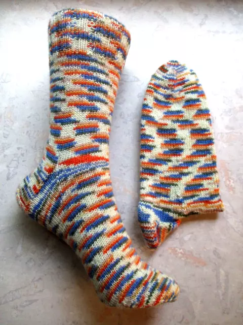 +++ Handgestrickte Socken Gr.39/40 Woll Butt  Sockenwolle 4-fach.. NEU +++