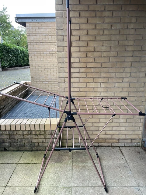 TOWER DRYING RACK with clothes Horse rail, fold out flat pack multi ...