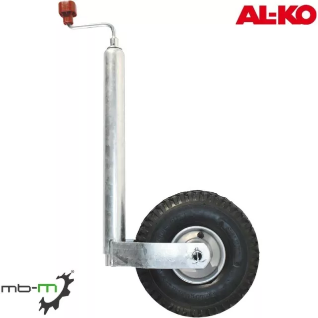 AL-KO 1222438 STÜTZRAD LUFT PKW ANHÄNGER 200 kg STÜTZLAST ROHR-Ø 48 mm WOHNWAGEN