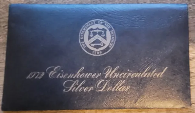 1972-S Eisenhower Silver Dollar 40% Uncirculated OGP Blue Envelope US Mint