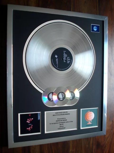 Depeche Mode Violator Multi Platinum Disc Lp Record Award Album 2