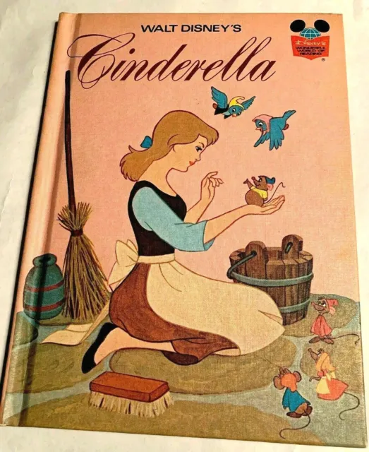 Walt Disney's Cindrella Hardback Book, Published 1974, Random House New York
