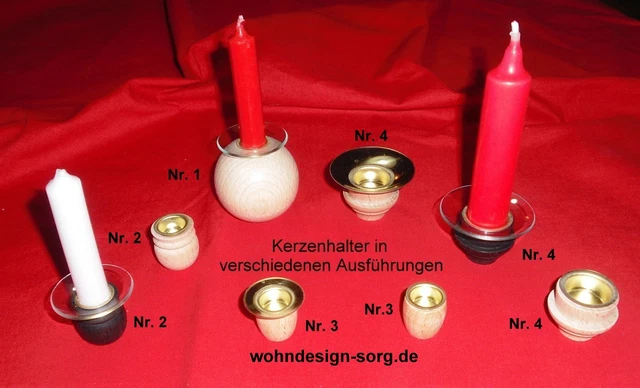 KERZENHALTER KONISCH ECHT-MESSING 22mm - Perfekte Tülle
