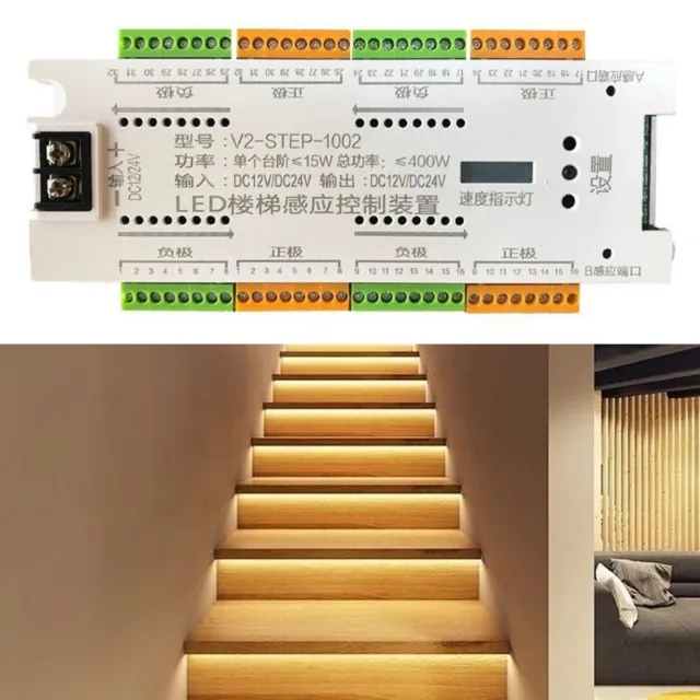 Motion Sensor Stair Light Controller Kit Safe and Efficient Lighting Solution