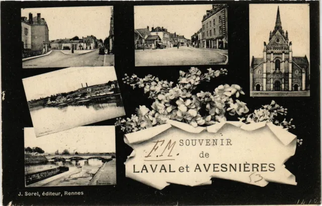 CPA Souvenir de Laval et Avesnieres (186559)