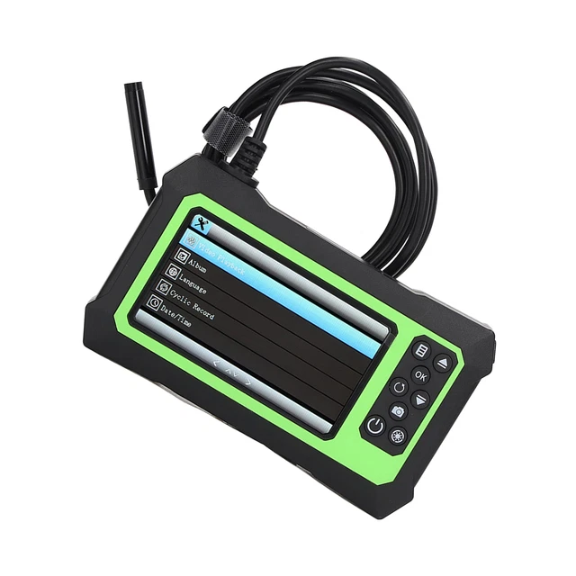 (Green)Endoskop Endoskop 8-mm-Objektiv 4 3-Zoll-LCD-Bildschirm Endoskopkamera