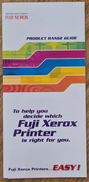Fuji Xerox Printer - Product Range Guide Brochure