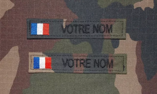 BANDE PATRONYMIQUE CAM DÉSERT avec drapeau France(par 2) (frais de