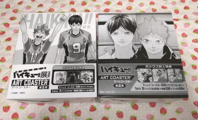 Haikyuu Jump Festa Exhibition Final Art Coaster Box 2 Set Shoyo Tobio Japan