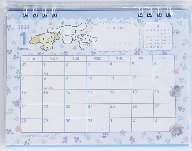SANRIO DESKTOP RING Calendar 2024 Cinnamoroll Made in Japan £5.18