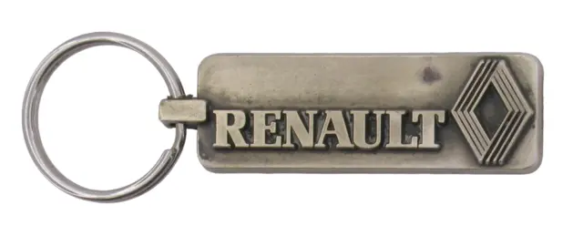 Porte Clés - Renault Sport RS - Gris - Badge Monogramme Coffre Logo PVC  Souple