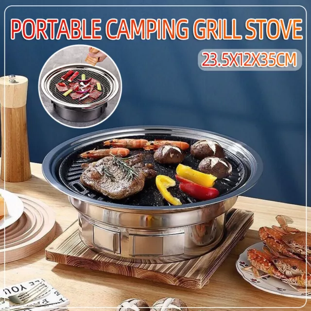 40cm Korean Style Table Charcoal Portable BBQ Grill Stove Outdoor Camping  Picnic