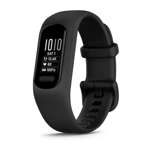 Garmin vivosmart 5 Fitness Tracker - Black with Black Silicone Band 010-02645-04