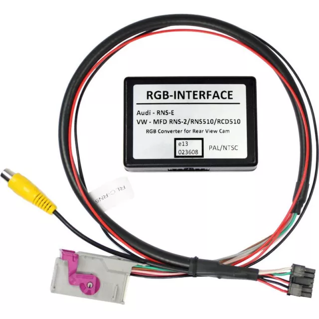 Original r.LiNK Rückfahrkamera Interface RGB Converter Kabelbaum für Audi RNS-E