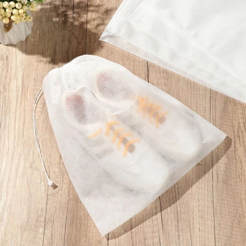 50Stk. Schuhe Tasche Vlies Reise Aufbewahrungsbeutel Kordelzug Staubbeutel 32*48