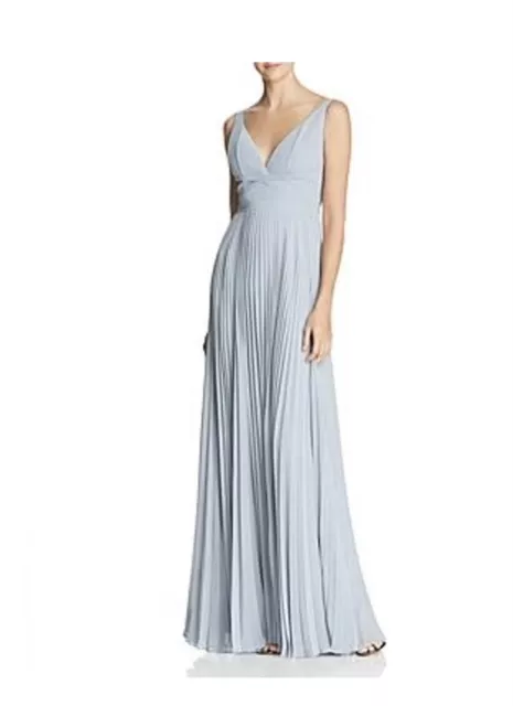 NWT - Laundry by Shelli Segal Skyfall Blue Hudson Gown Dress - 4