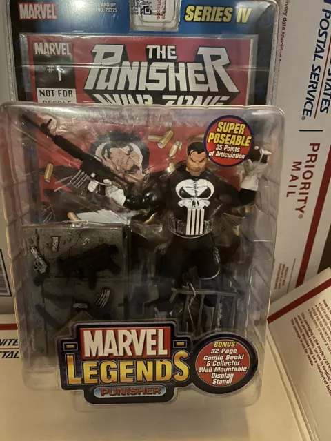 Marvel Legends Series IV 4 The Punisher Action Figure 2003 Toy Biz NEW