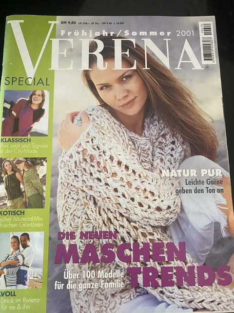 &amp;VERENA&amp; SPEZIAL FRÜHJAHR/SOMMER 2001 Die neue Maschenmode EUR 12,50 ...