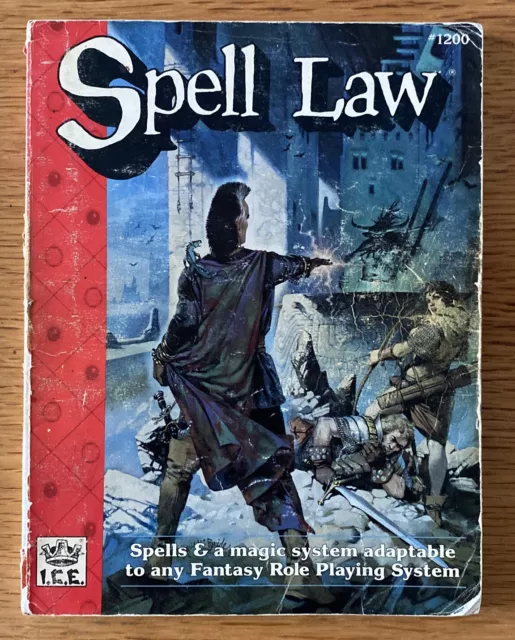 Rolemaster Spell Law ICE #1200 Iron Crown Softback Edition RARE