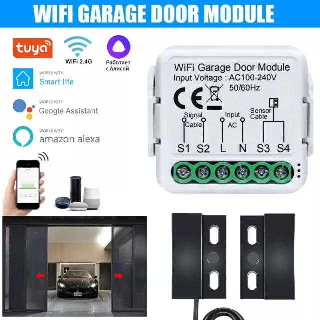 TUYA WiFi Smart Switch Garagentor-Controller Garagentoröffner Für Alexa GoogleTW